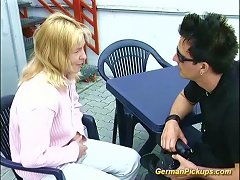 Young Blonde German Teen Picked Up For Her First Sex In Nature